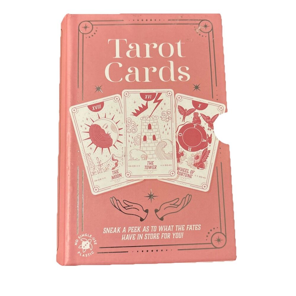 Professor Puzzle Pink Simple Tarot Card Set 78 Cards And Instruction Booklet